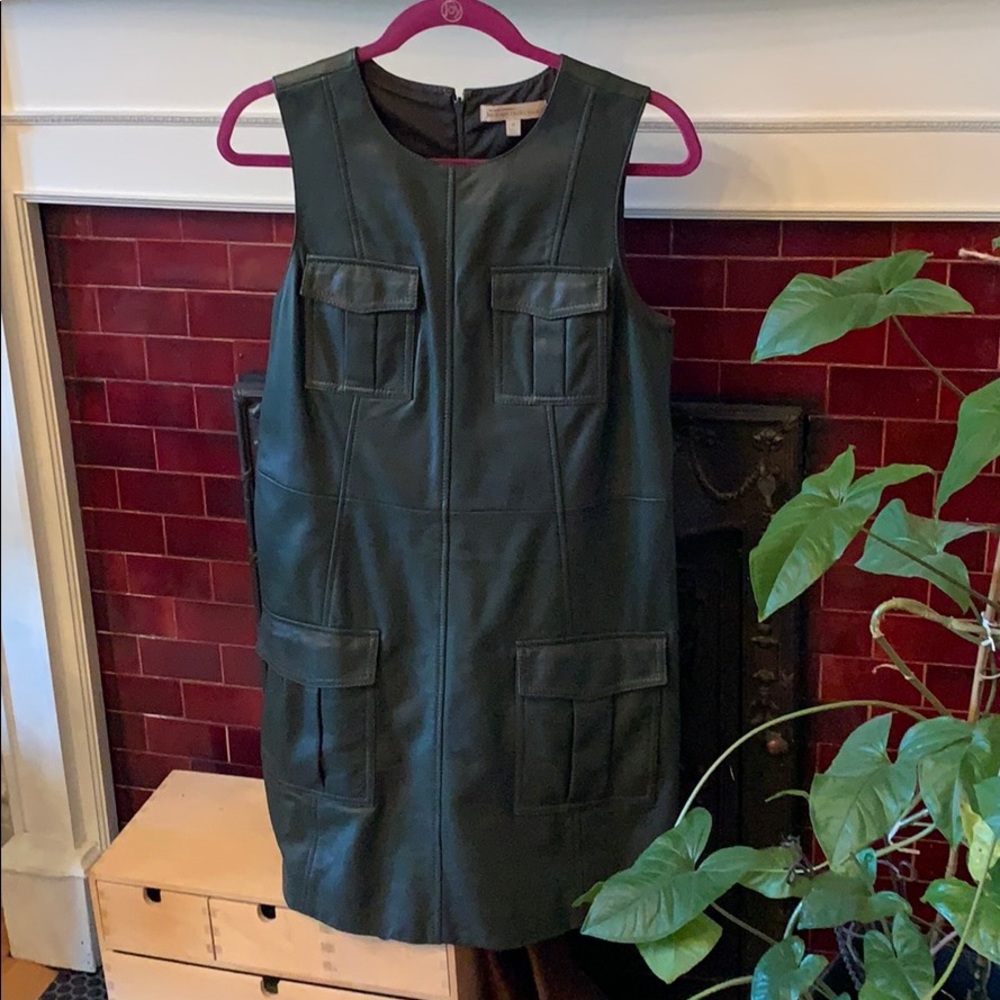 Green BR heritage leather dress - Picture 2 of 3